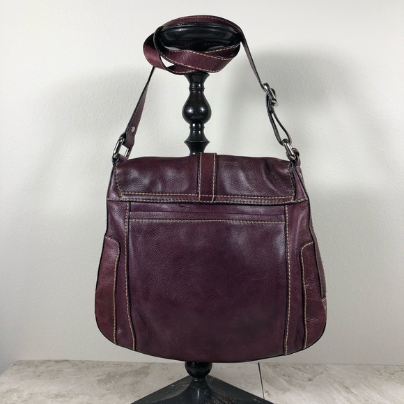 Fossil Purple Leather Crossbody - Picture 2 of 6